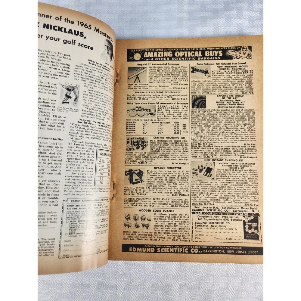 Analog Science Fact & Science Fiction – July 1965 Sci-fi Vintage Advertising